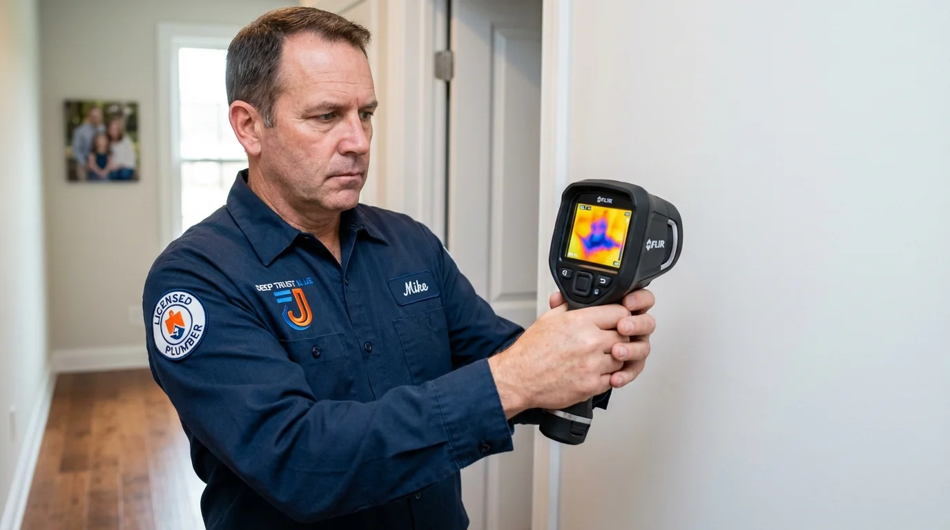 Thermal imaging leak detection by Johns Plumbing LLC in Greensburg
